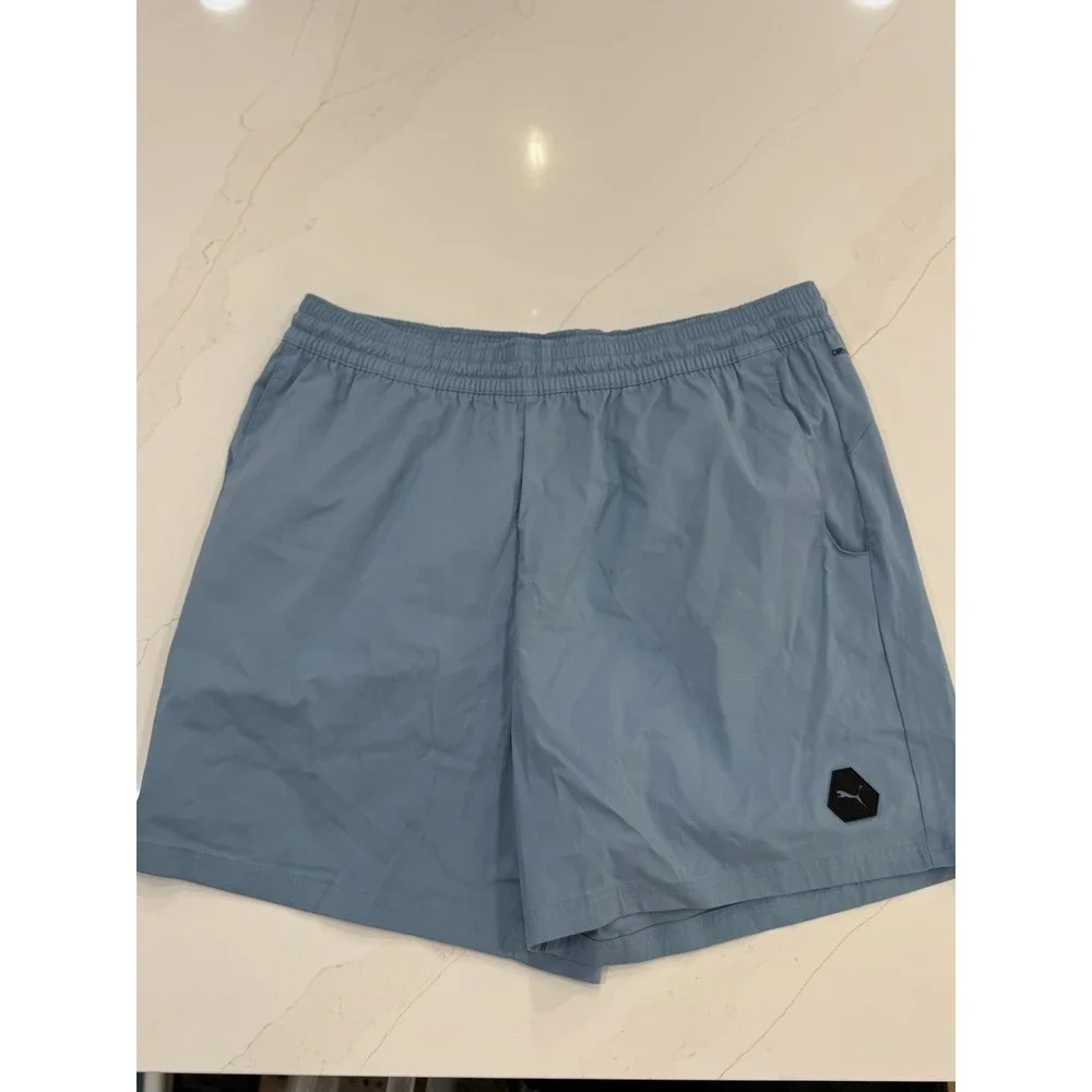 PUMA Rudagon Woven Shorts Mens Blue Casual‎ Athletic Bottoms large